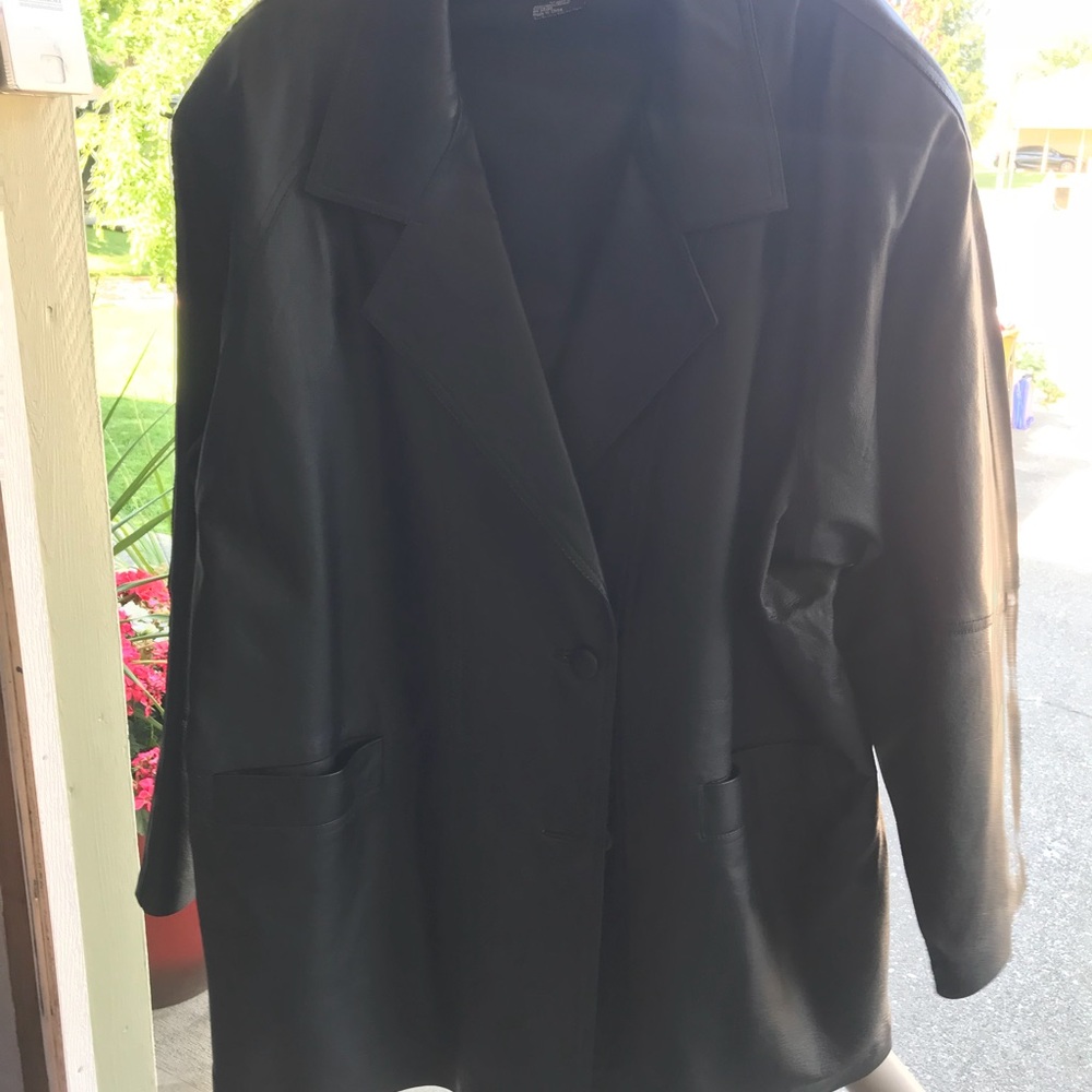 Black Leather Coat